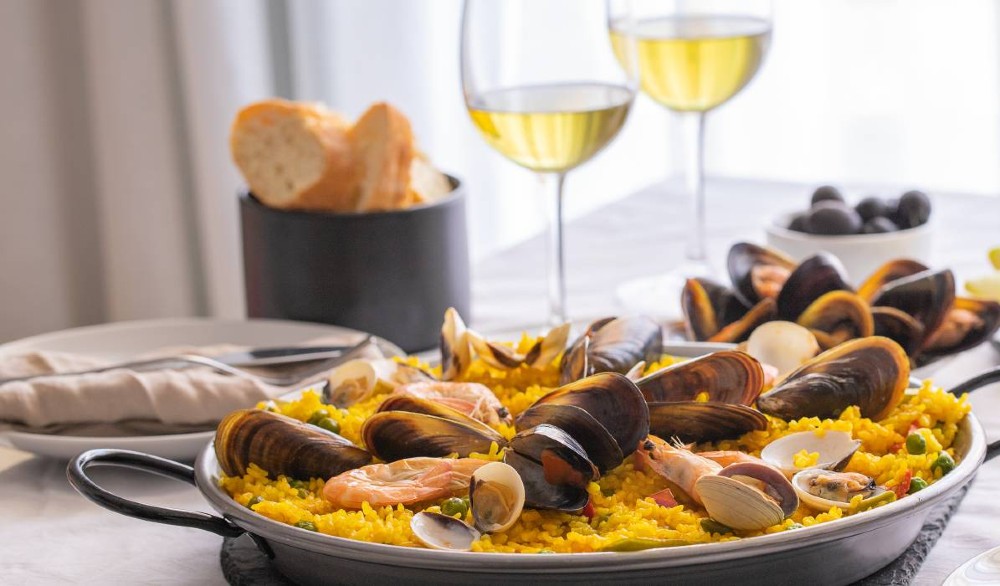 Paella com Vinho Branco