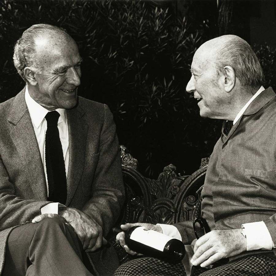 Robert Mondavi e Barão Philippe de Rothschild
