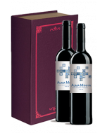 Kit 2 Vinhos Alma Minha Tinto + Caixa Livro Luxo