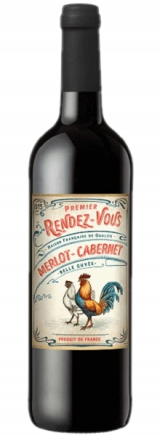 Garrafa de Vinho Rendez-Vous Merlot Cabernet Sauvignon 2019